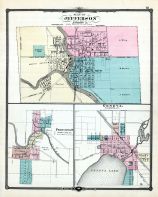 Jefferson, Princeton, Geneva, Wisconsin State Atlas 1881